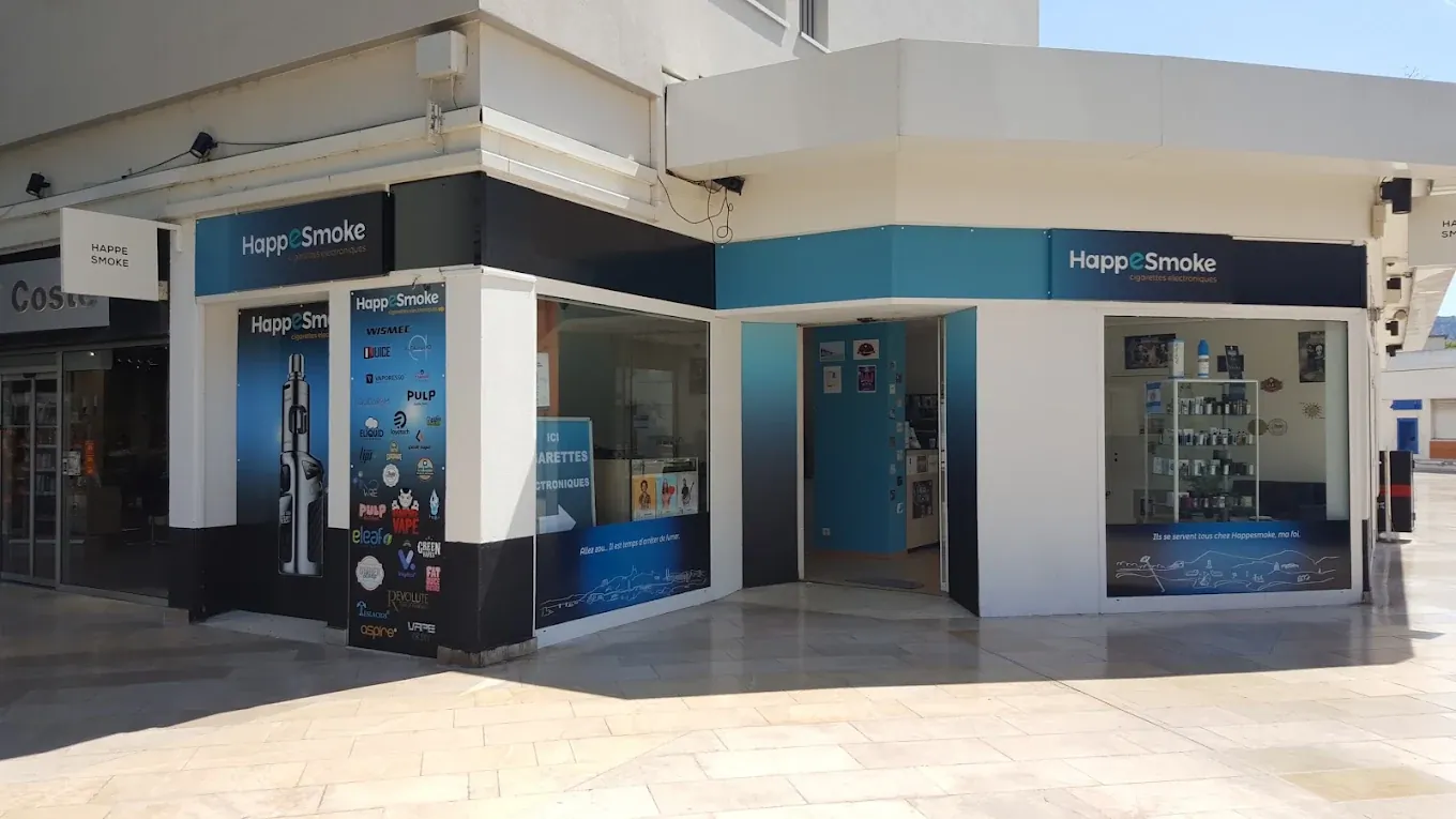 Vitrine du magasin HappeSmoke Marseille - Bonneveine